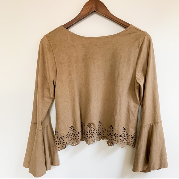 *SOLD* 70s faux suede blouse - Picture 7 of 7